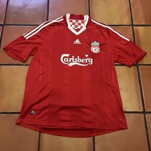 Liverpool 2008/2009 Home Football Shirt Soccer Jersey Adidas Size XL